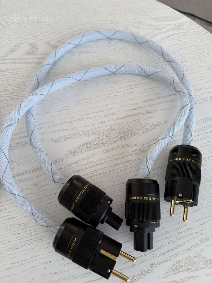 Hifi Supra maitinimo kabelis, Rca nakamichi, Xlr - nuotraukos Nr. 2