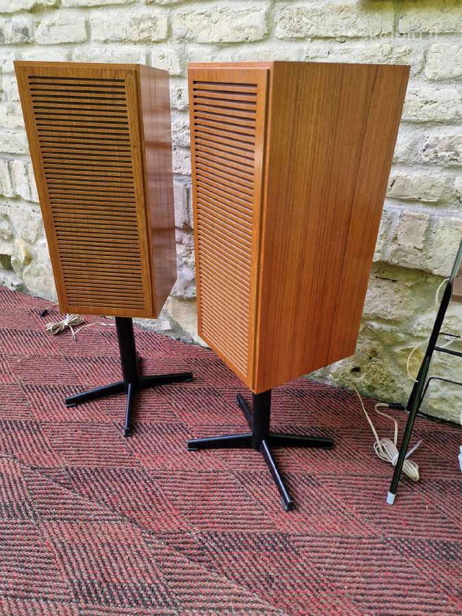 Vintažinės mid century garso kolonėlės Telefunken - nuotraukos Nr. 3