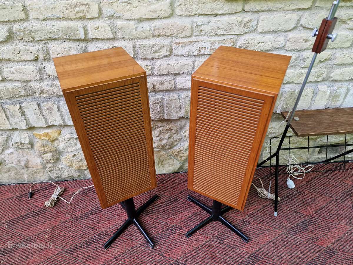 Vintažinės mid century garso kolonėlės Telefunken - nuotraukos Nr. 4