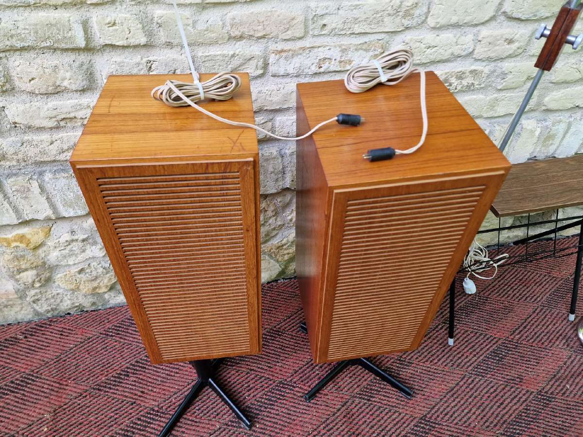Vintažinės mid century garso kolonėlės Telefunken - nuotraukos Nr. 16
