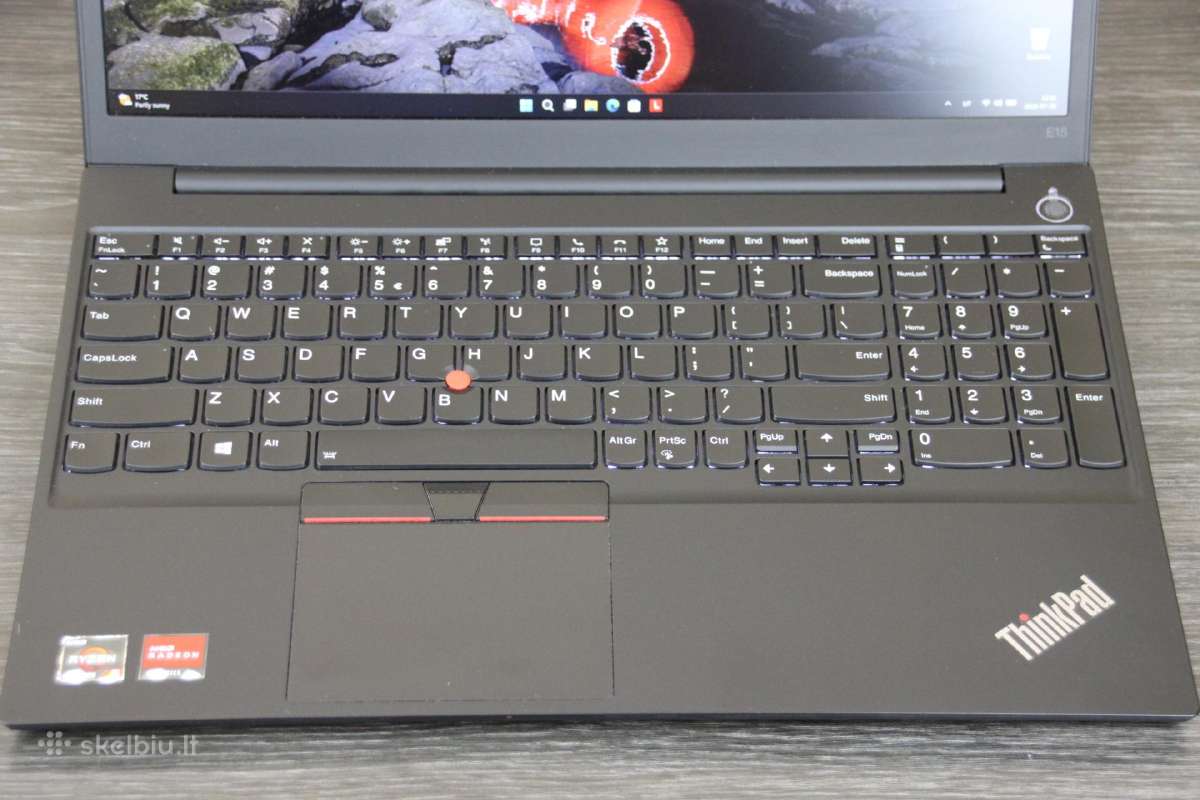 Lenovo E15 Gen2 R5 4500u 16gb 250ssd Us klav. svie - nuotraukos Nr. 2