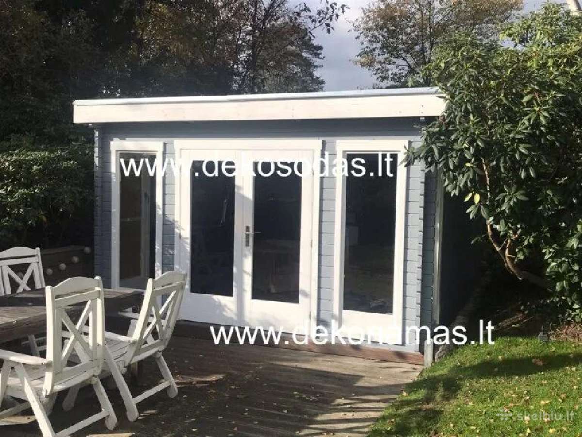 Medinis sodo namelis „solix“ 390x300 cm, 40 mm - nuotraukos Nr. 6
