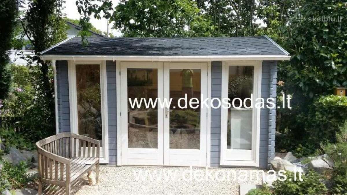 Medinis sodo namelis „trend“ 40 mm, 390x390 cm –e - nuotraukos Nr. 4
