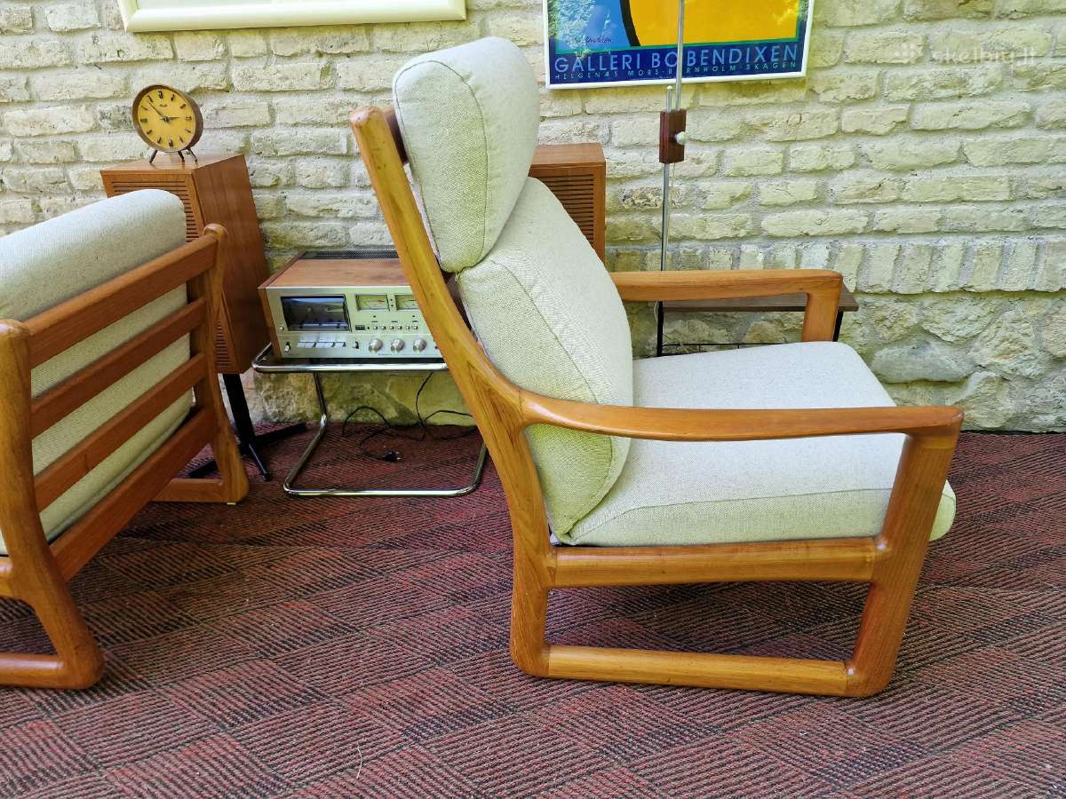 Prabangūs mid century tikmedžio masyvo foteliai - nuotraukos Nr. 4