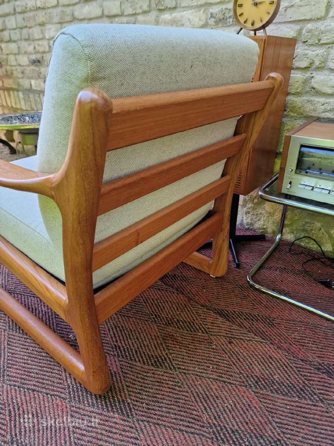 Prabangūs mid century tikmedžio masyvo foteliai - nuotraukos Nr. 8