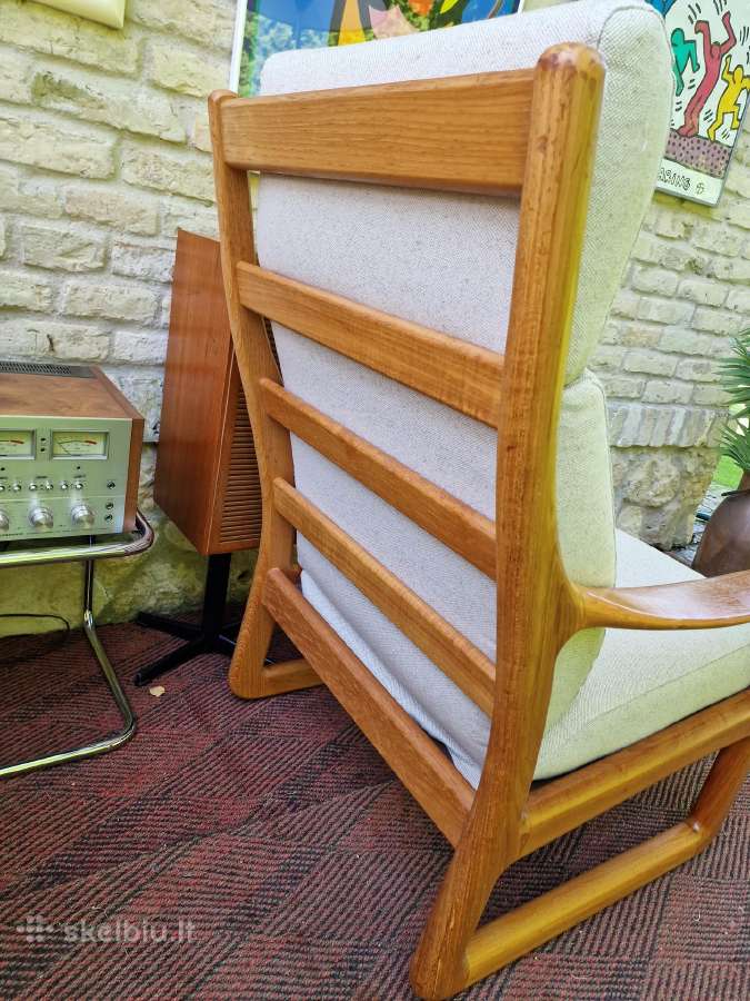 Prabangūs mid century tikmedžio masyvo foteliai - nuotraukos Nr. 9