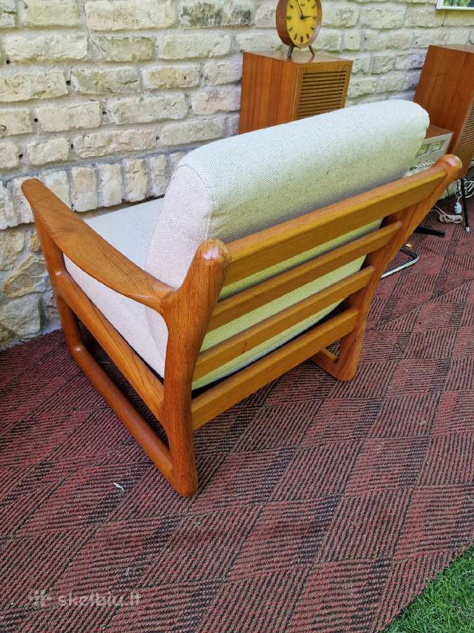 Prabangūs mid century tikmedžio masyvo foteliai - nuotraukos Nr. 15
