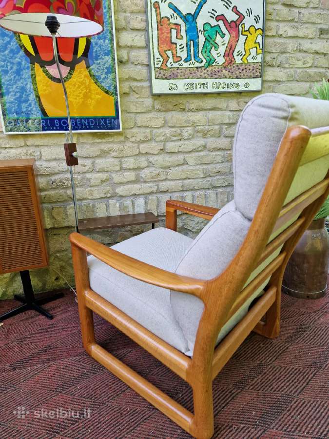 Prabangūs mid century tikmedžio masyvo foteliai - nuotraukos Nr. 16