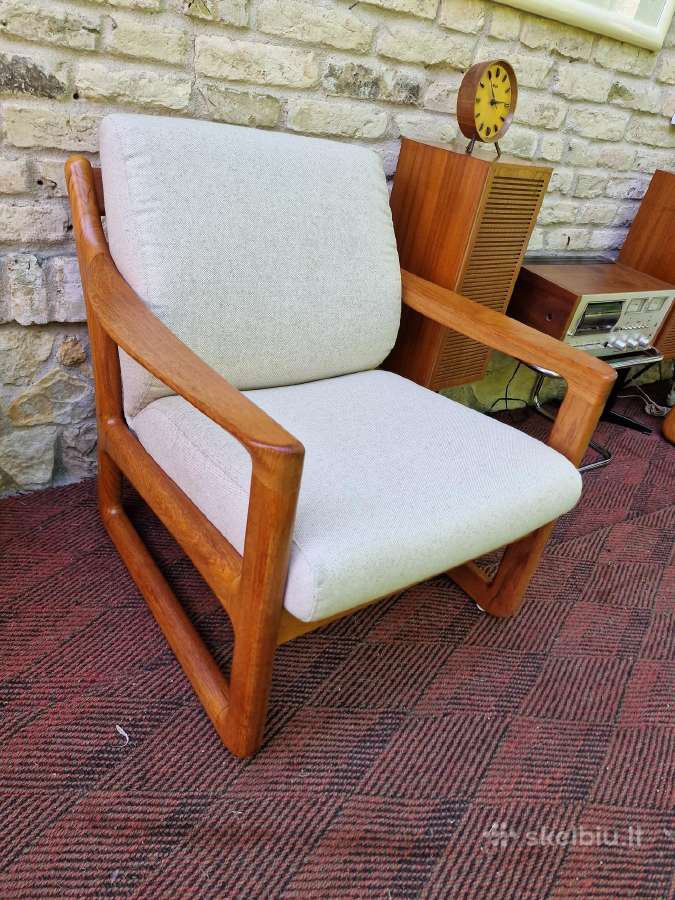 Prabangūs mid century tikmedžio masyvo foteliai - nuotraukos Nr. 18