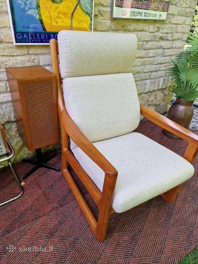 Prabangūs mid century tikmedžio masyvo foteliai - nuotraukos Nr. 19