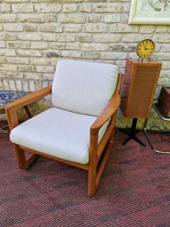 Prabangūs mid century tikmedžio masyvo foteliai - nuotraukos Nr. 20