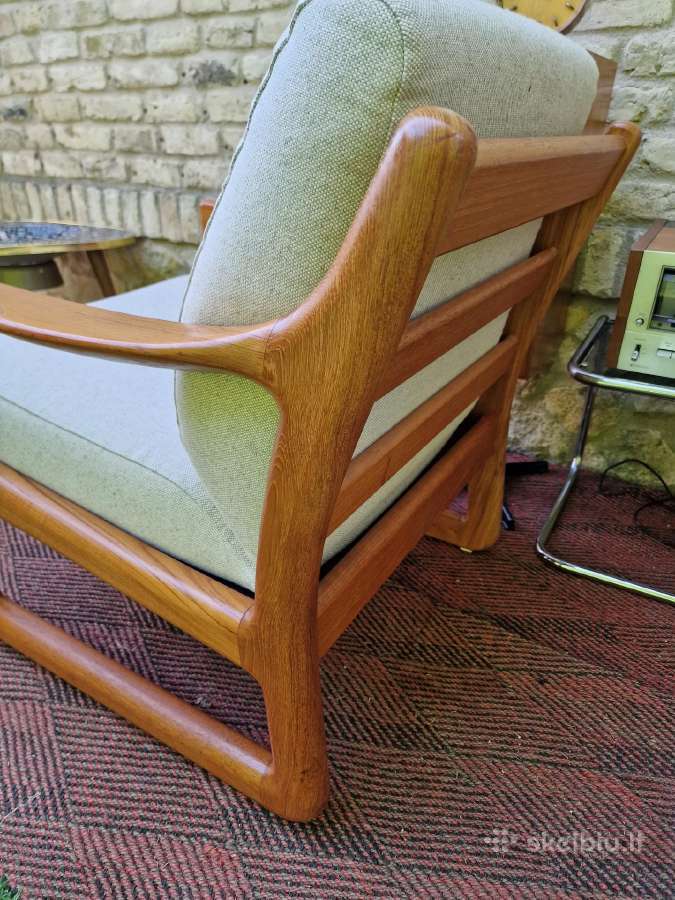Prabangūs mid century tikmedžio masyvo foteliai - nuotraukos Nr. 32
