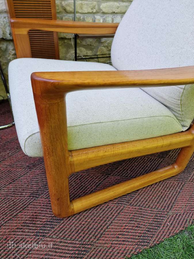 Prabangūs mid century tikmedžio masyvo foteliai - nuotraukos Nr. 35