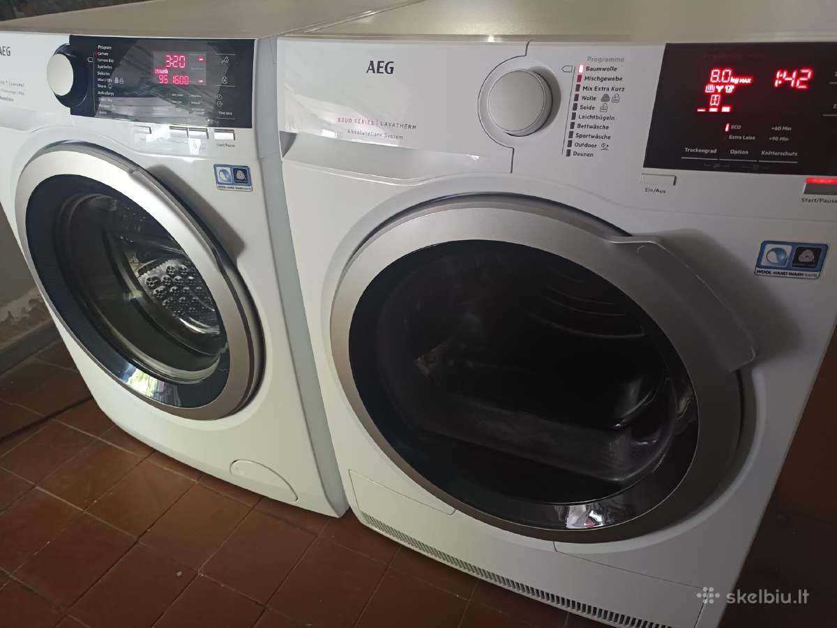 Aeg 8000 skalbykles ir dziovykles komplektas - nuotraukos Nr. 2