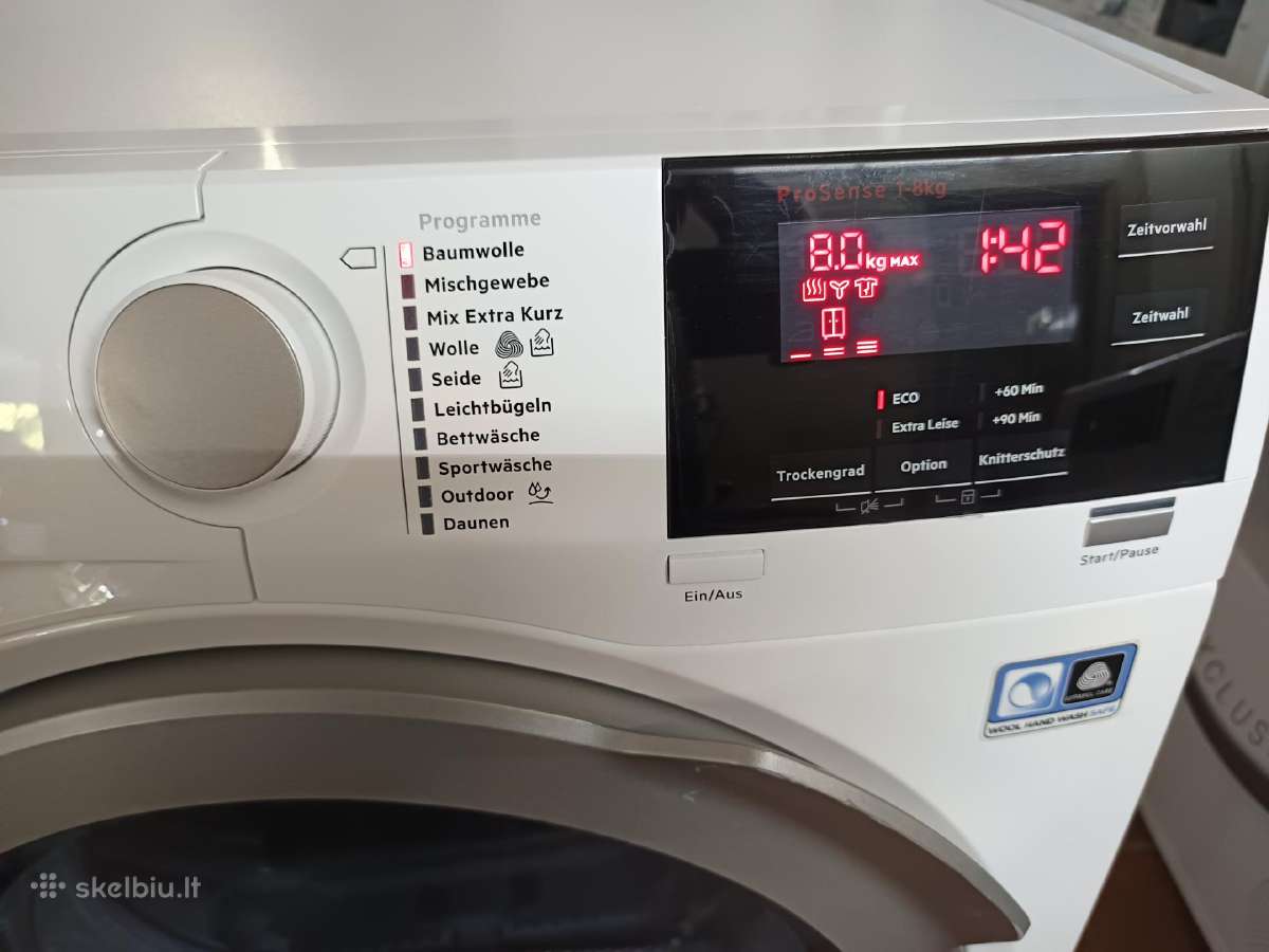 Aeg 8000 skalbykles ir dziovykles komplektas - nuotraukos Nr. 10