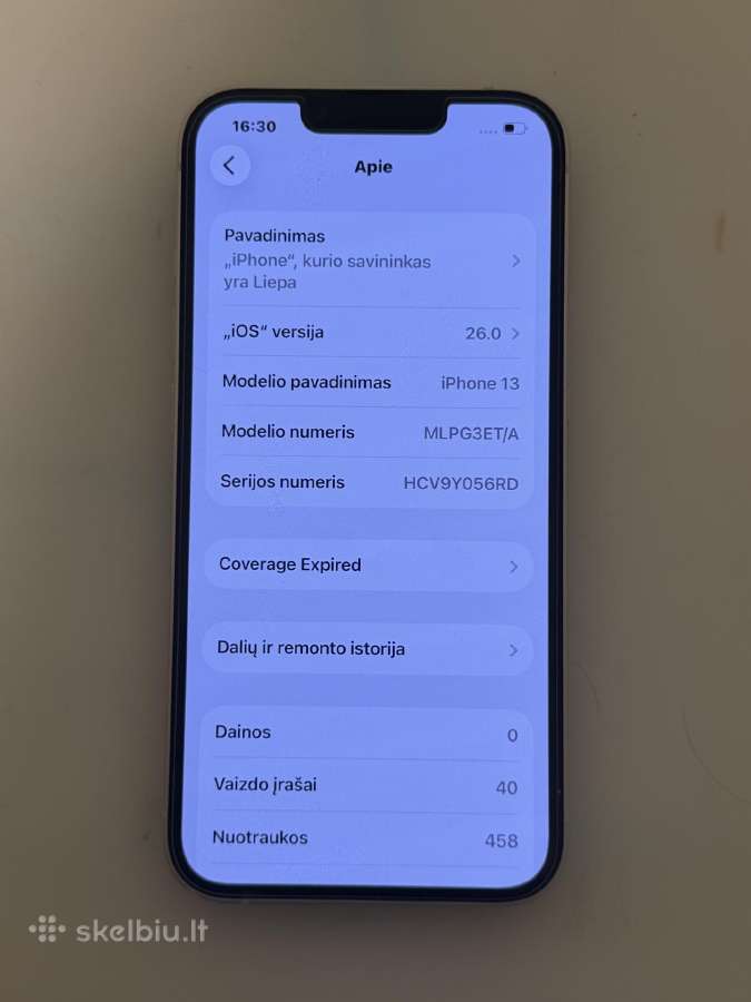 iPhone 13 128gb - nuotraukos Nr. 5