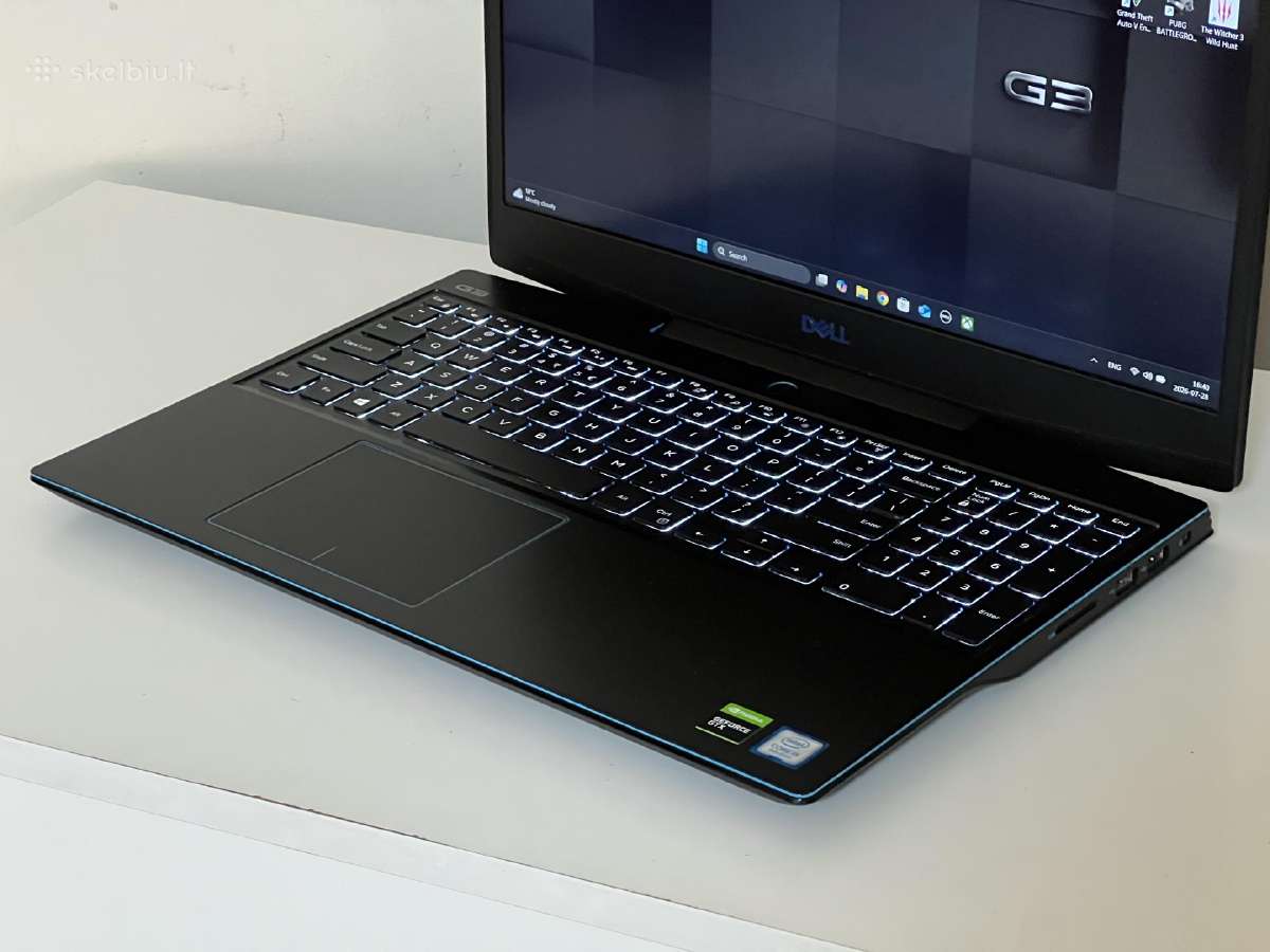 Parduodamas Dell G3 su Gtx 1650, I5-9k, 16gb/512gb - nuotraukos Nr. 4