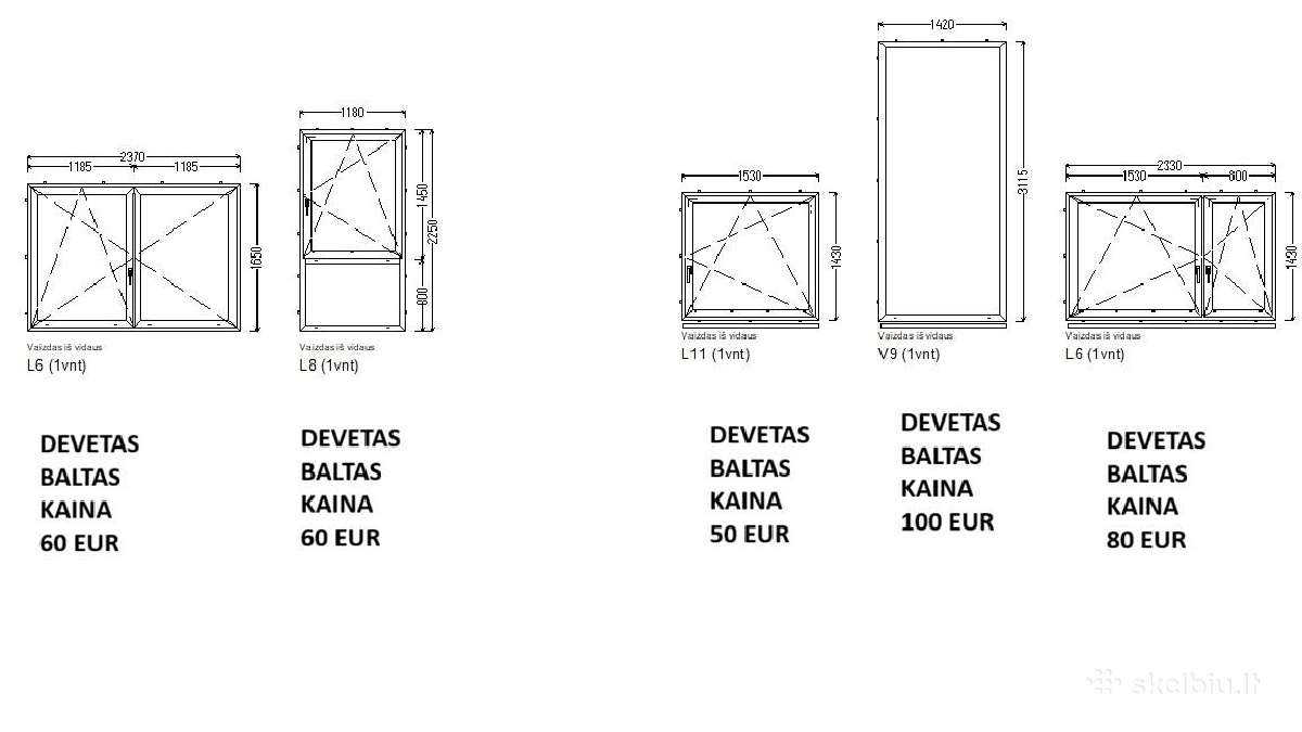 Naudoti Ir Nauji Plastikiniai Langai Geros Bukles - nuotraukos Nr. 7