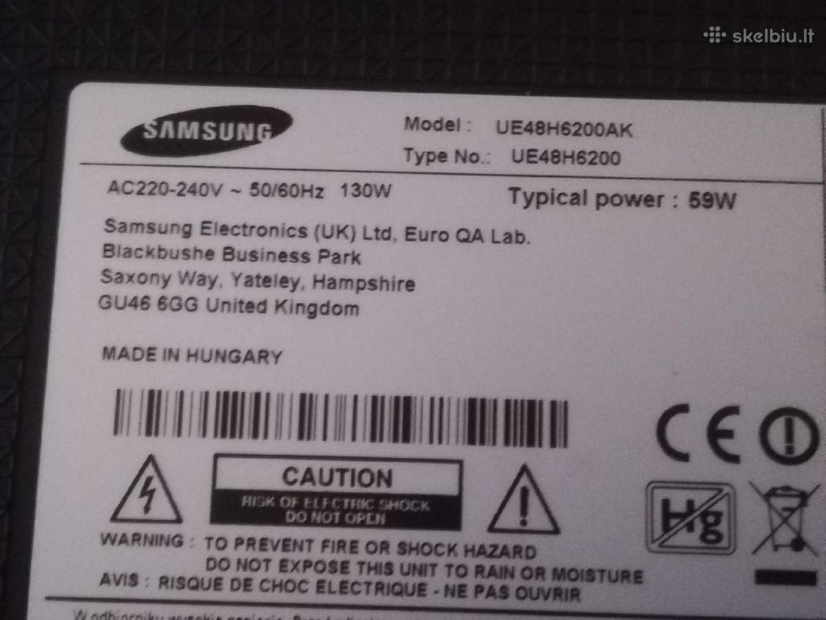 Samsung Ue48 122cm „Full HD“ Smart TV „wi-fi“ - nuotraukos Nr. 7