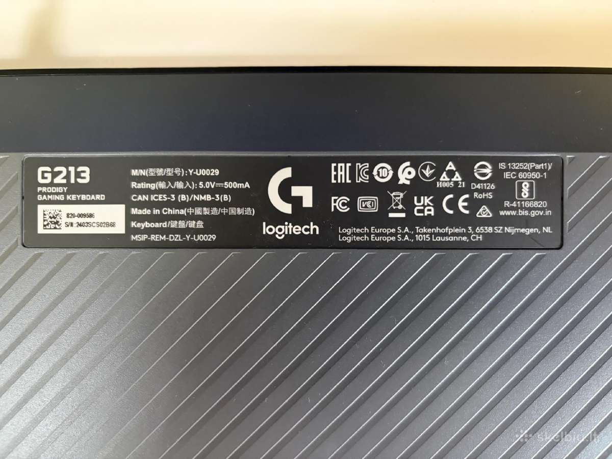 Klaviatūra Logitech G213 - nuotraukos Nr. 6