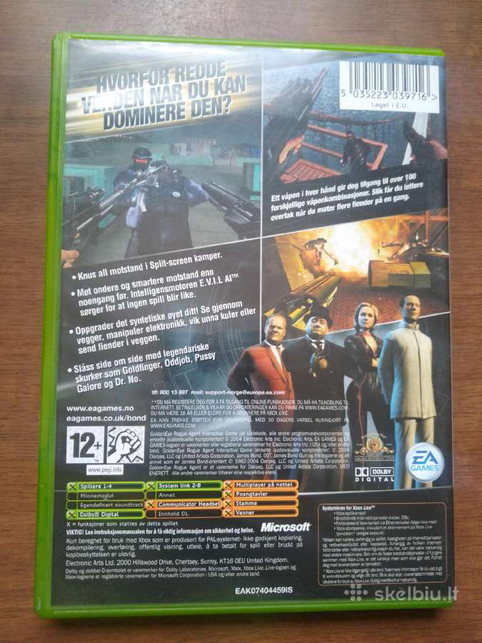 Goldeneye: Rogue Agent Xbox žaidimas - nuotraukos Nr. 2
