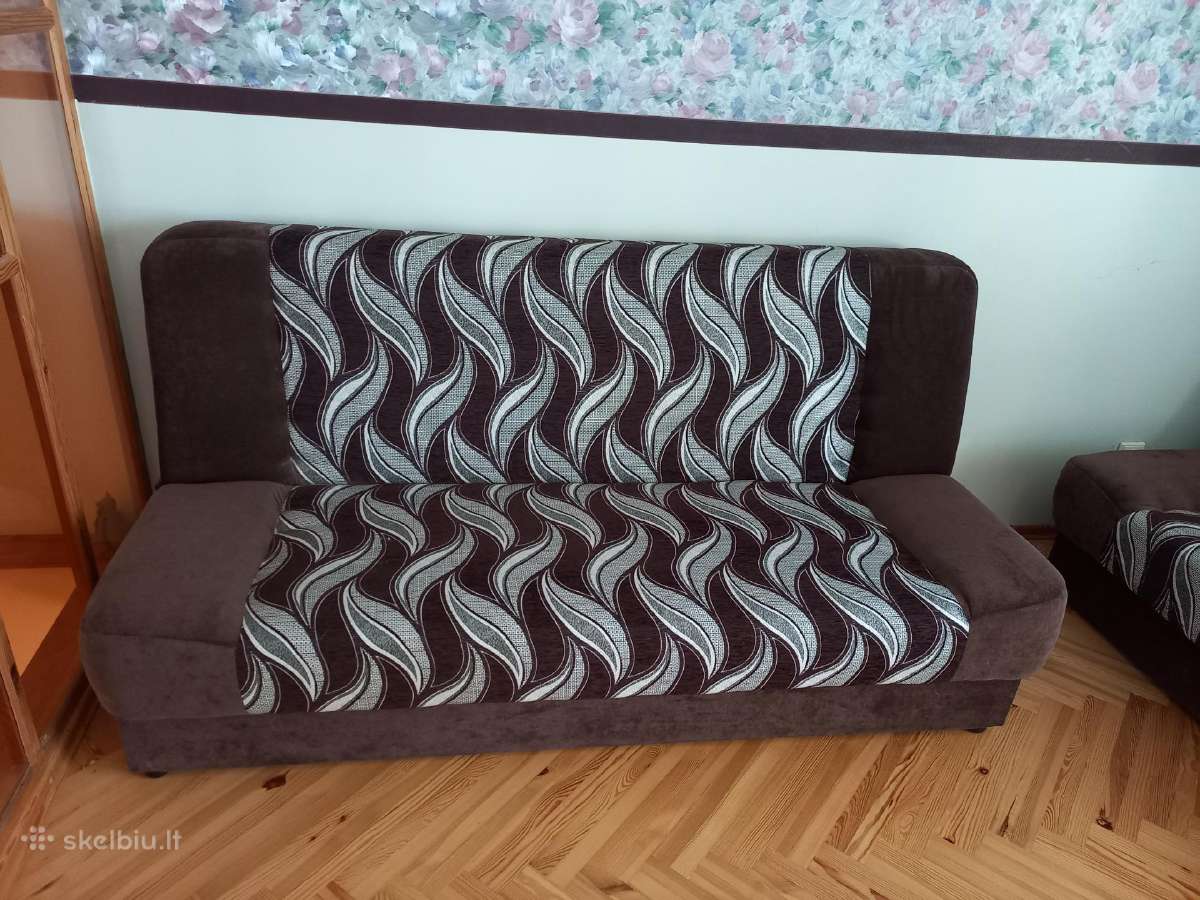 Parduodu dvi sofas lovas su antčiužiniais. - nuotraukos Nr. 2