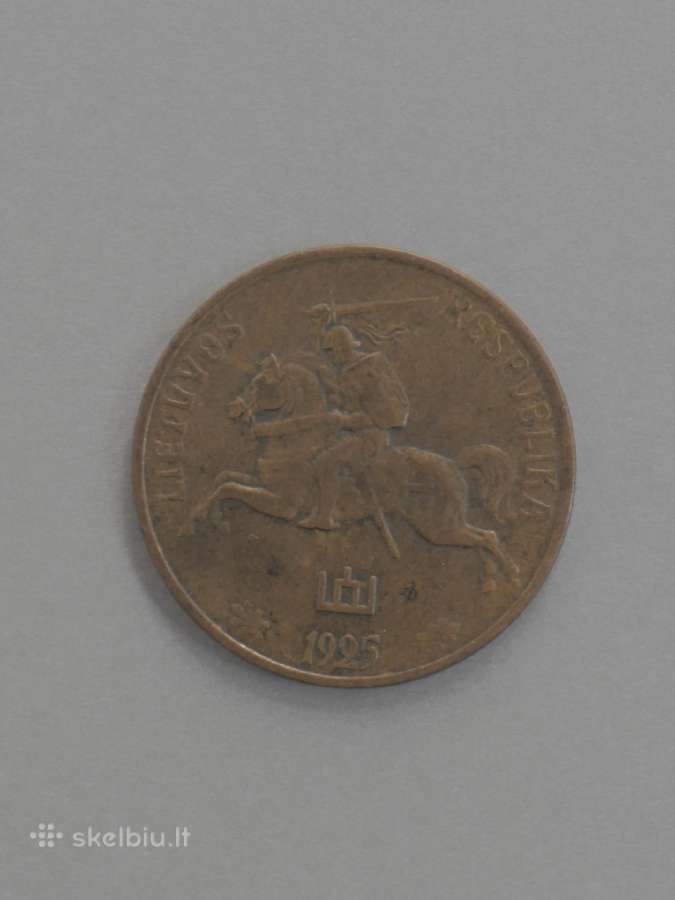 Tarpukario Lietuvos moneta – 50 centų (1925 m.) - nuotraukos Nr. 2