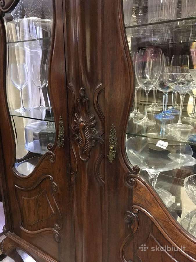 Vintažinė antikvarinė vitrina / knygų spinta - nuotraukos Nr. 2