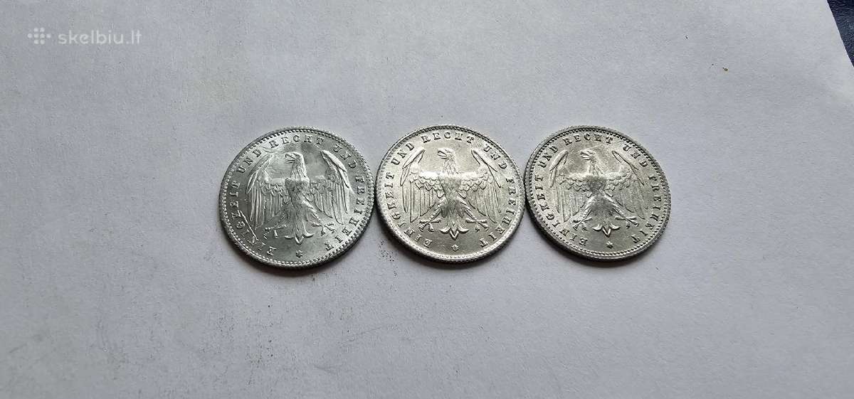 1923 200 markiu 2vnt D F unc - nuotraukos Nr. 2