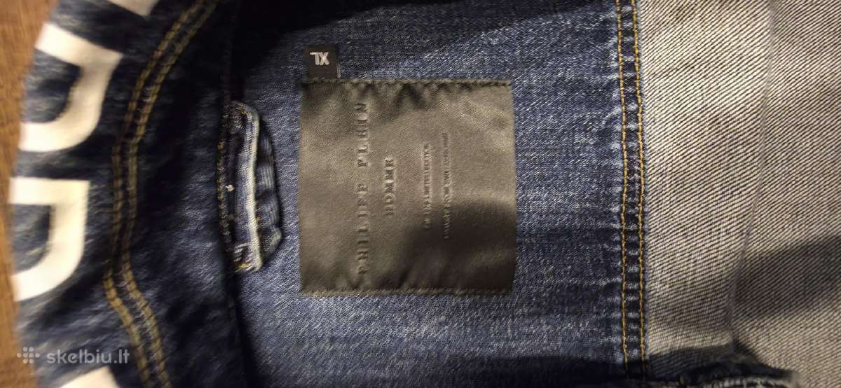 Originalus Philipp Plein džinsinis švarkas. - nuotraukos Nr. 3