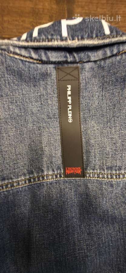 Originalus Philipp Plein džinsinis švarkas. - nuotraukos Nr. 4