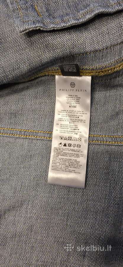 Originalus Philipp Plein džinsinis švarkas. - nuotraukos Nr. 6