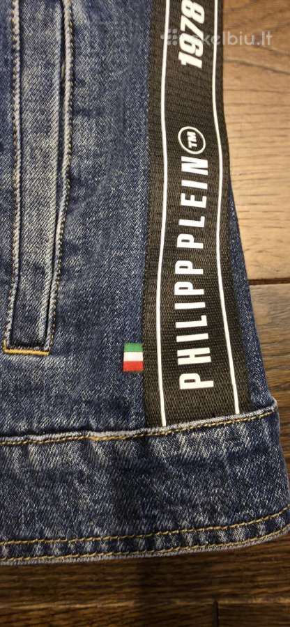 Originalus Philipp Plein džinsinis švarkas. - nuotraukos Nr. 7