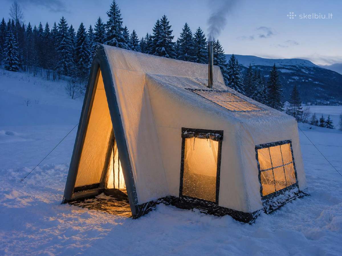 Keturių sezonų pripučiama glamping palapinė - nuotraukos Nr. 37