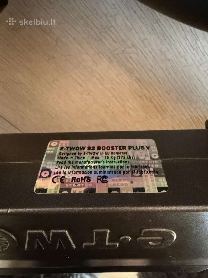 E-twow S2 Booster Plus V elektrinis paspirtukas - nuotraukos Nr. 3