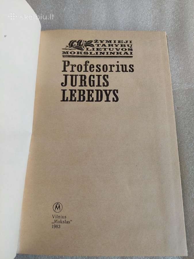Profesorius Jurgis Lebedys - nuotraukos Nr. 2