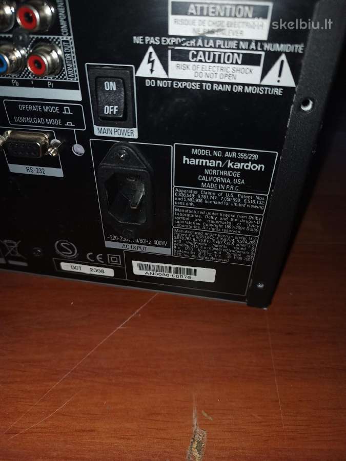 Harman kardon stiprintuvas - nuotraukos Nr. 3