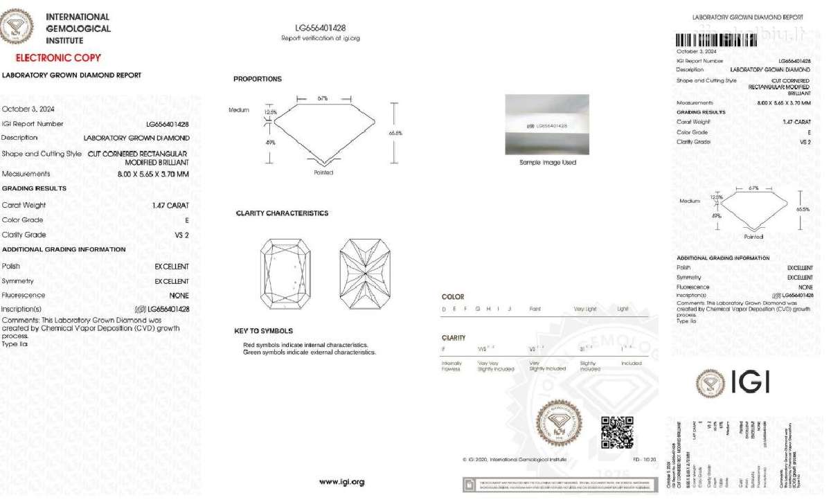 Geltono aukso auskarai su 2.95 ct deimantais - nuotraukos Nr. 4