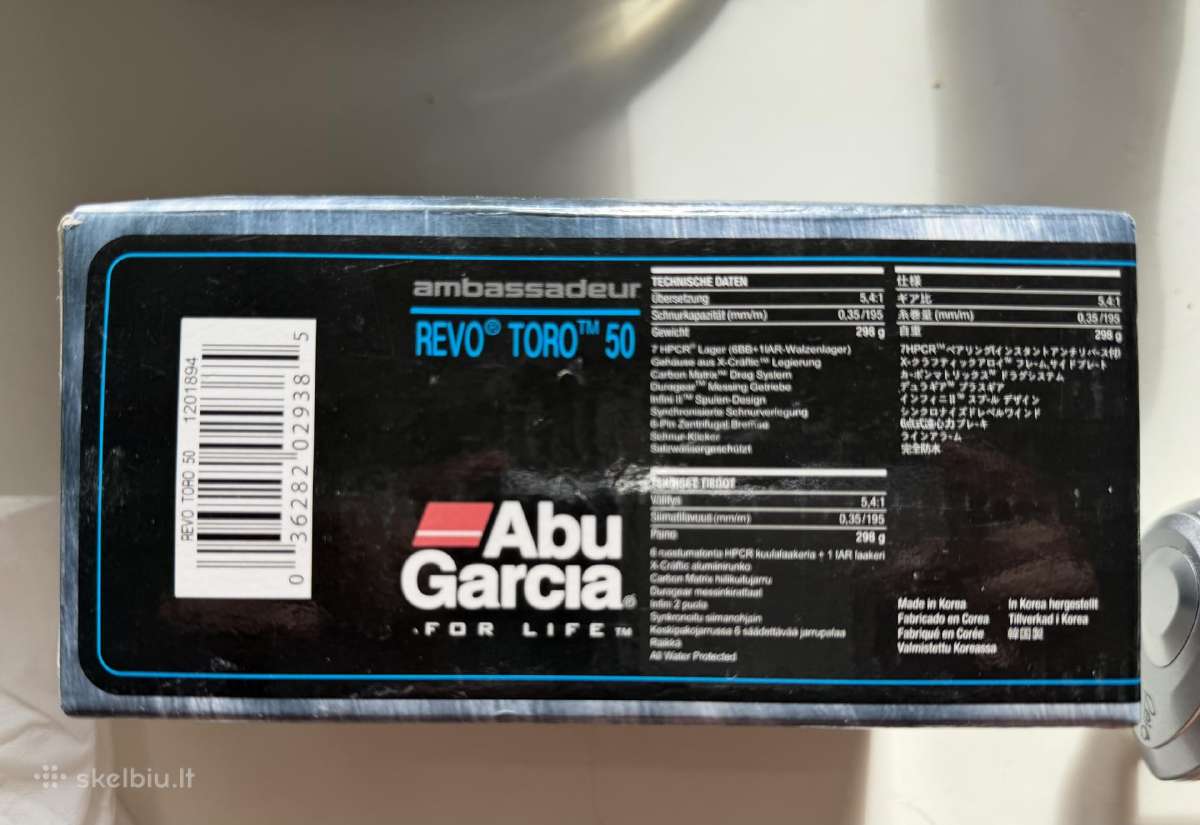Abu Garcia Revo Toro 50 - nuotraukos Nr. 3