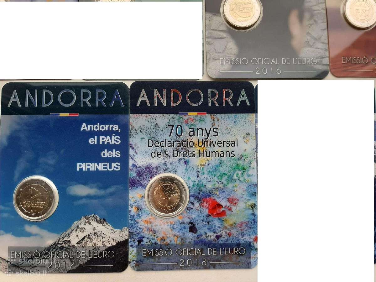 Andora proginės 2 € monetos kortelėse - nuotraukos Nr. 3