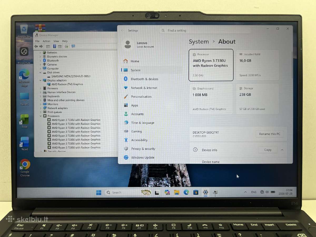 Lenovo thinkpad E14 gen 5 - nuotraukos Nr. 2