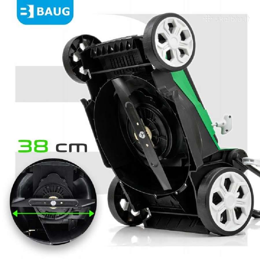 Elektrinė vejapjovė Baug, B5621, 38cm, 1600w - nuotraukos Nr. 4