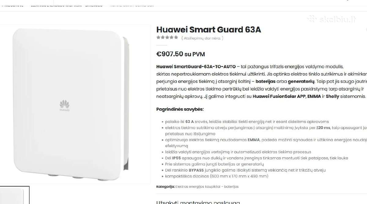 Huawei Luna Kaupiklis Hibridinis inverteris - nuotraukos Nr. 3