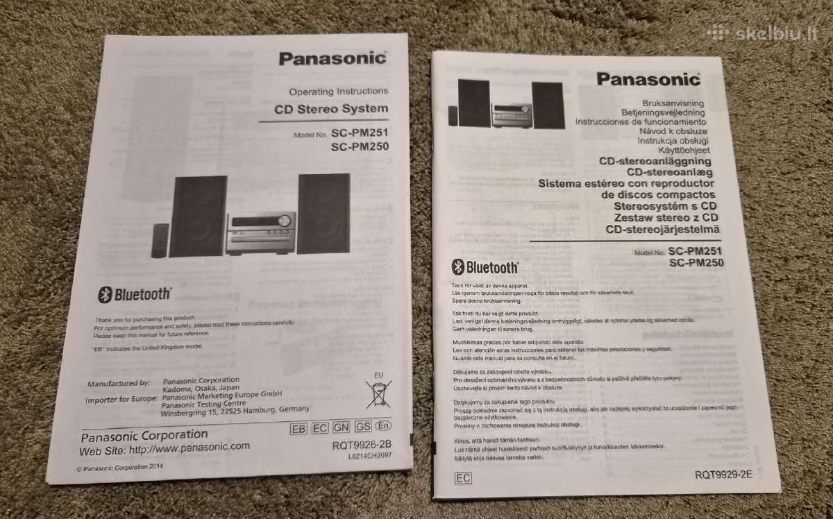 Muzikinis centras Panasonic Sc-pm250ec-s - nuotraukos Nr. 7