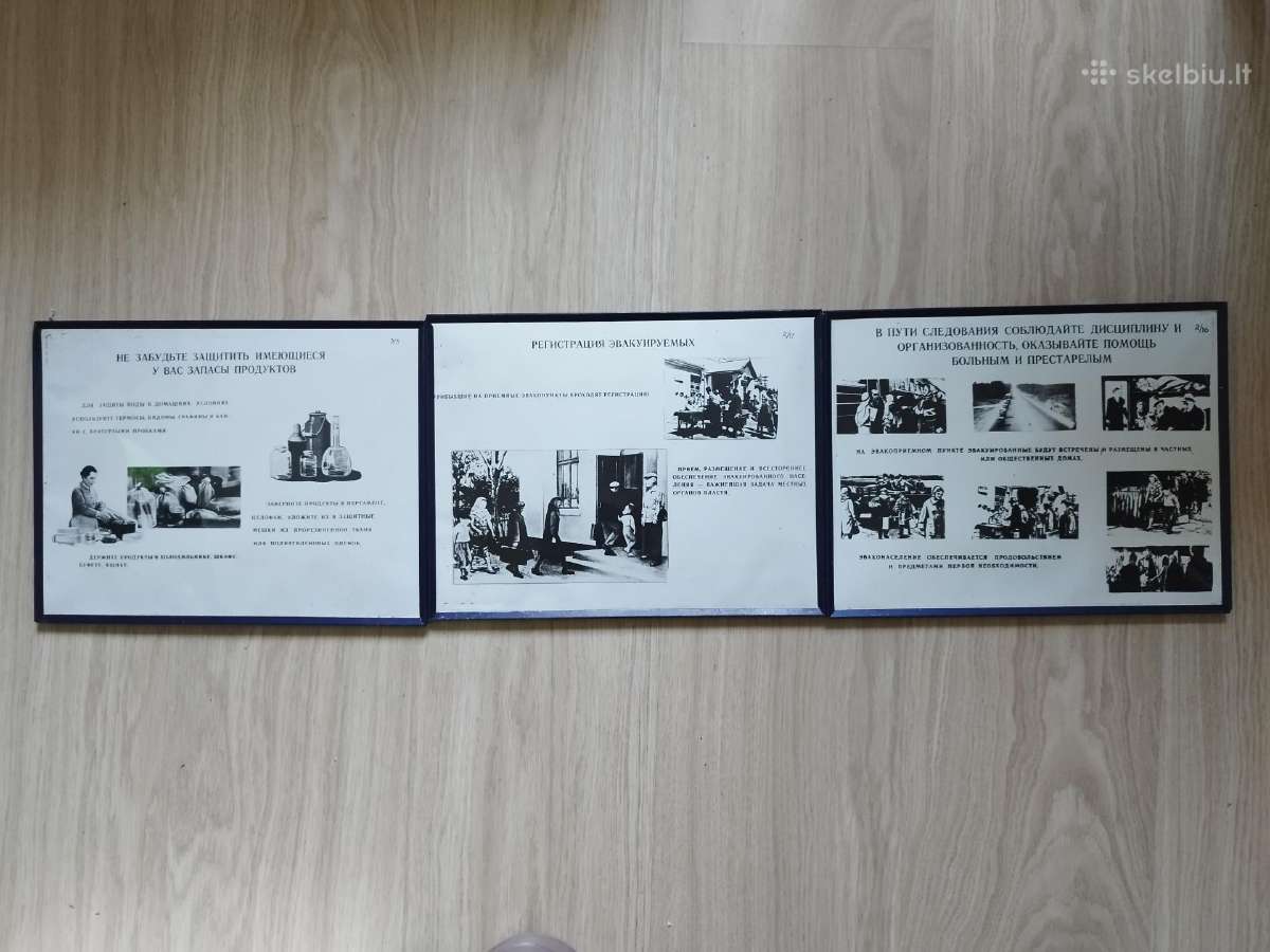 Sovietinis civilinės saugos plakatų rinkinys - nuotraukos Nr. 6