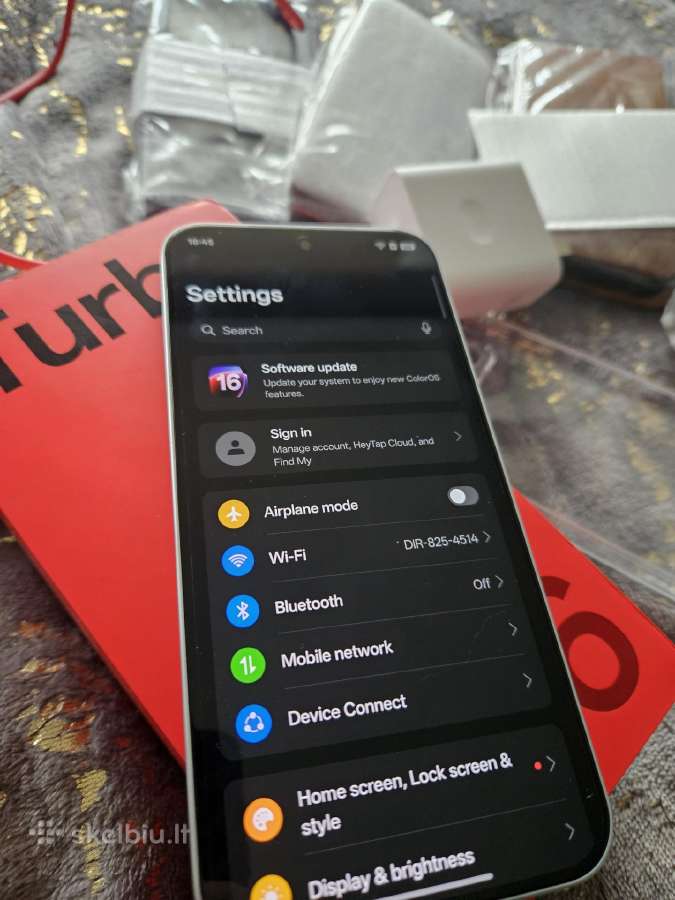 Oneplus Turbo 6 256gb 12gb RAM Silver Naujas - nuotraukos Nr. 3