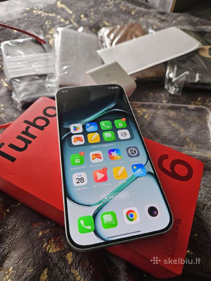 Oneplus Turbo 6 256gb 12gb RAM Silver Naujas - nuotraukos Nr. 4