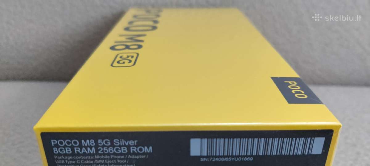 Xiaomi Poco M8 5G 8 GB RAM 256 GB Rom - nuotraukos Nr. 4