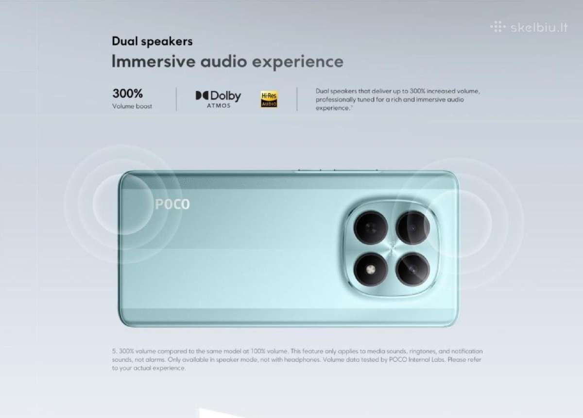 Xiaomi Poco M8 5G 8 GB RAM 256 GB Rom - nuotraukos Nr. 30