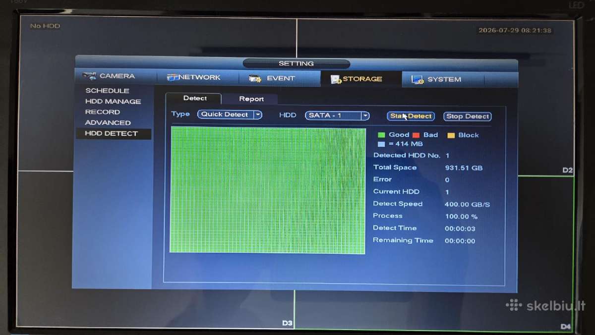 Įrašymo įrenginys Dahua Dh-nvr4104 su HDD 1tb - nuotraukos Nr. 13